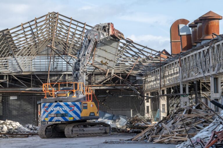 Demolition at Silverthorne Lane, Bristol